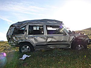 silver suv after crash | Colorado Springs Car Accident FAQ